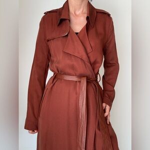Badgley Mischka Terracotta Women's Trench Coat